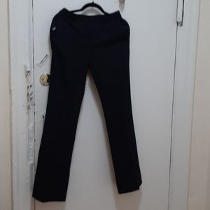 Striped navy blue wool pants